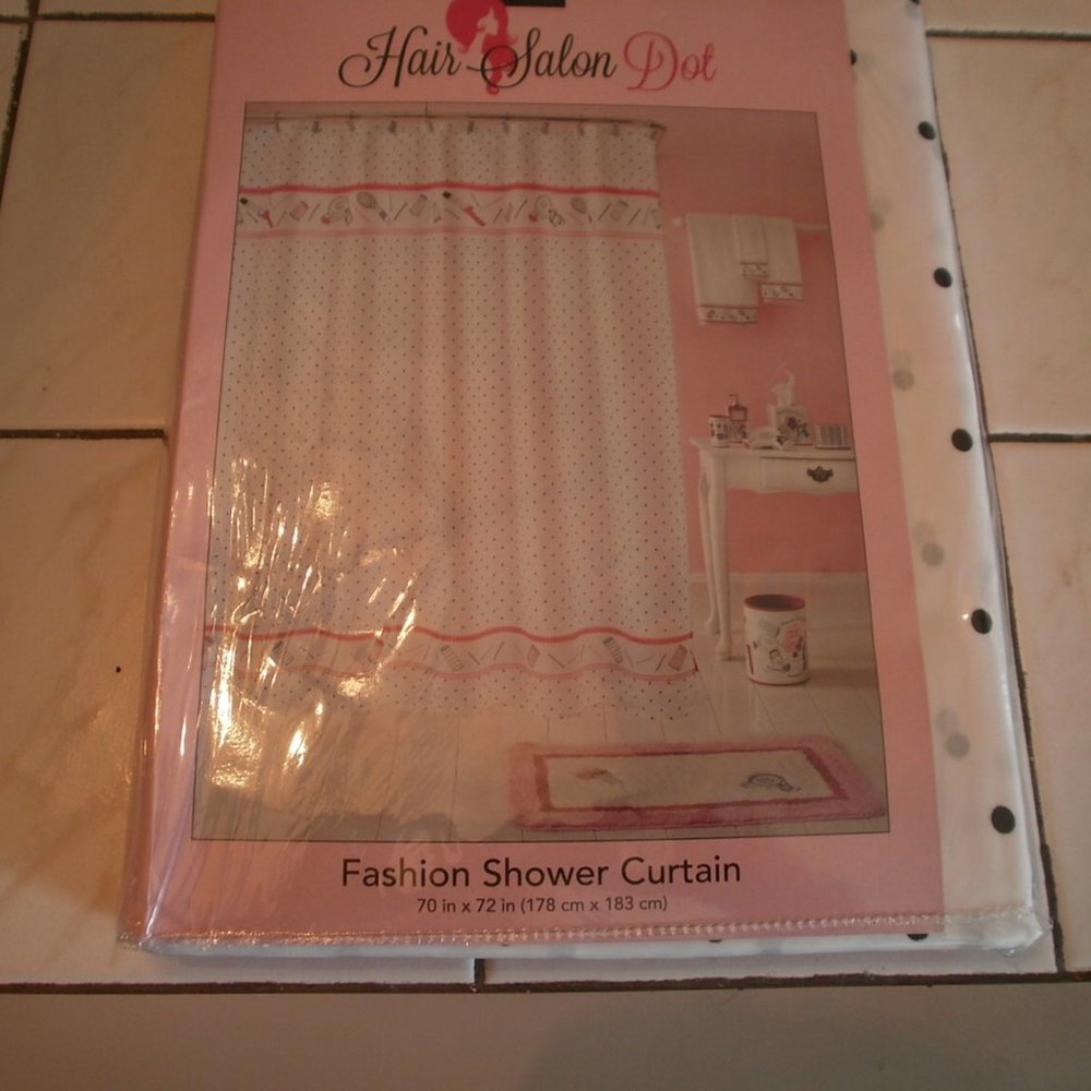 Fashion Shower Curtain Hair Salon Dot theme  NEW